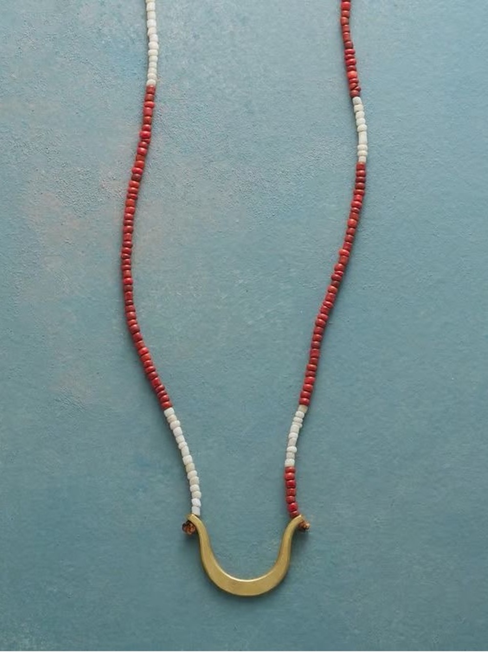 Sundance Brass Oxbow Necklace